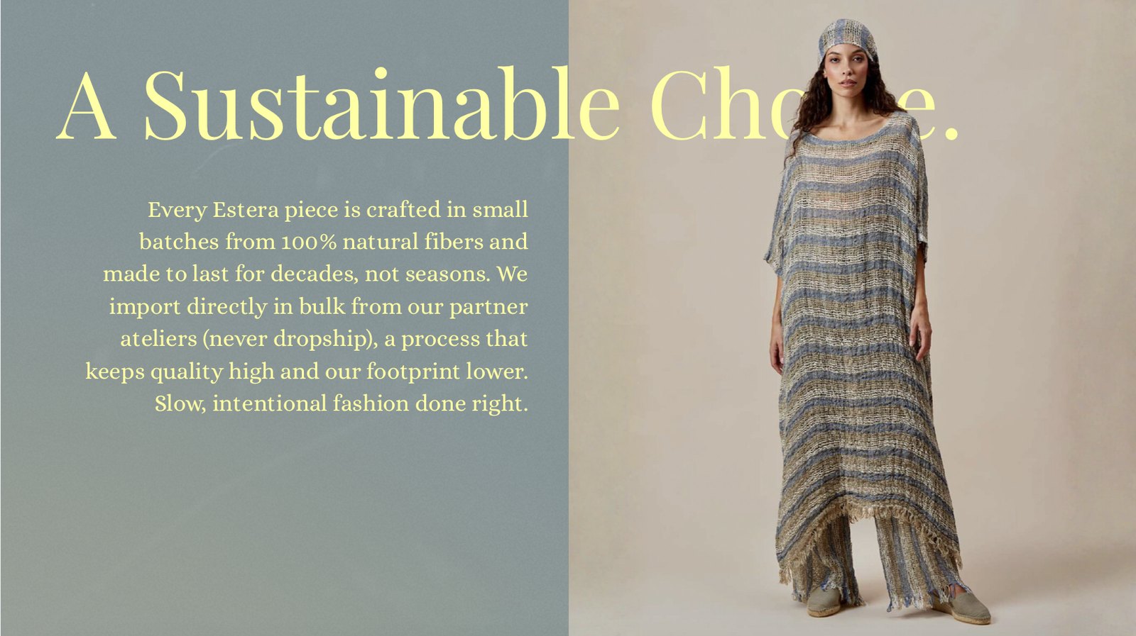 Estera A Sustainable Choice campaign